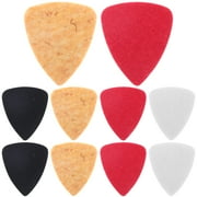 Oraceous 10 Pcs Assorted Color Felt Picks Guitar Picks Plectrums for Ukulele